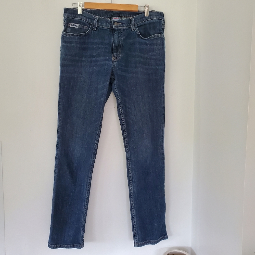 TYNDALE 10 L32 FRL 875 Blue Denim Jeans Fire Resistant #M22MT Straight Leg USA